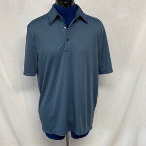 Men's Blue/Gray Polo Shirt